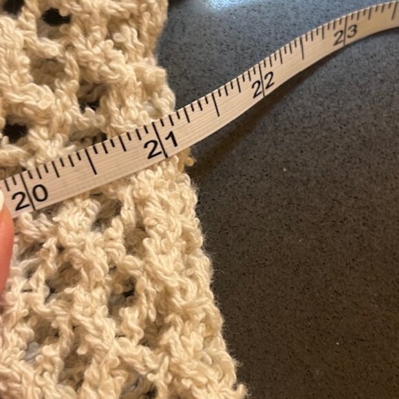 Eileen Fisher Open Stitch Crewneck Organic Cotton Sweater X-Small Bone - Picture 10 of 14